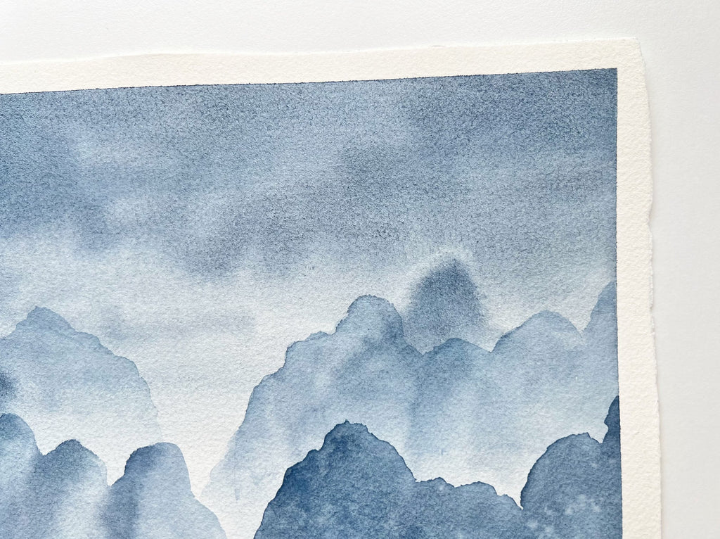 Dwelling in the Past - Original Watercolor Painting