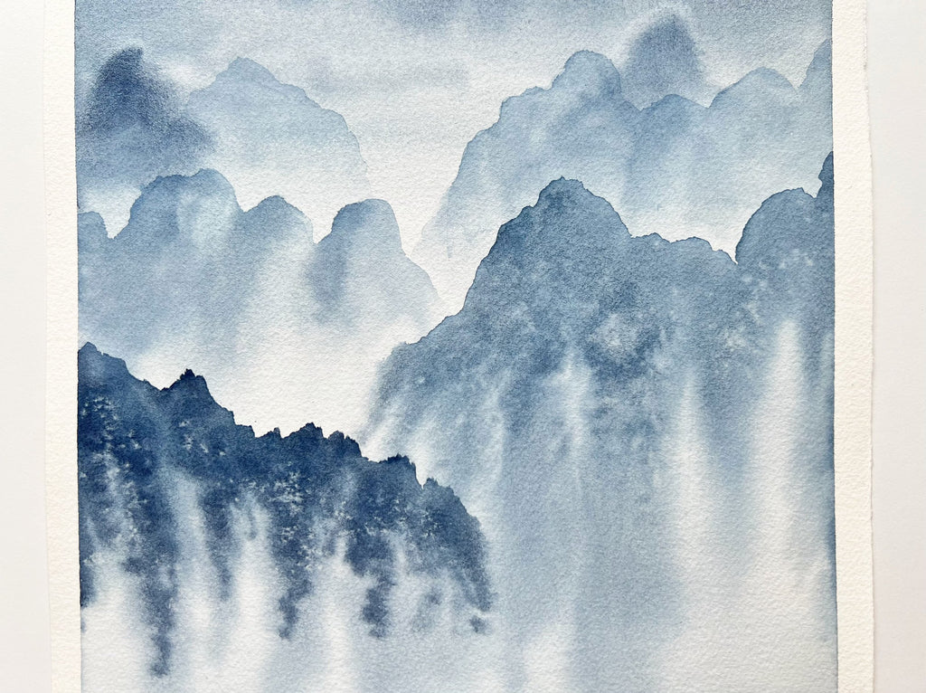 Dwelling in the Past - Original Watercolor Painting