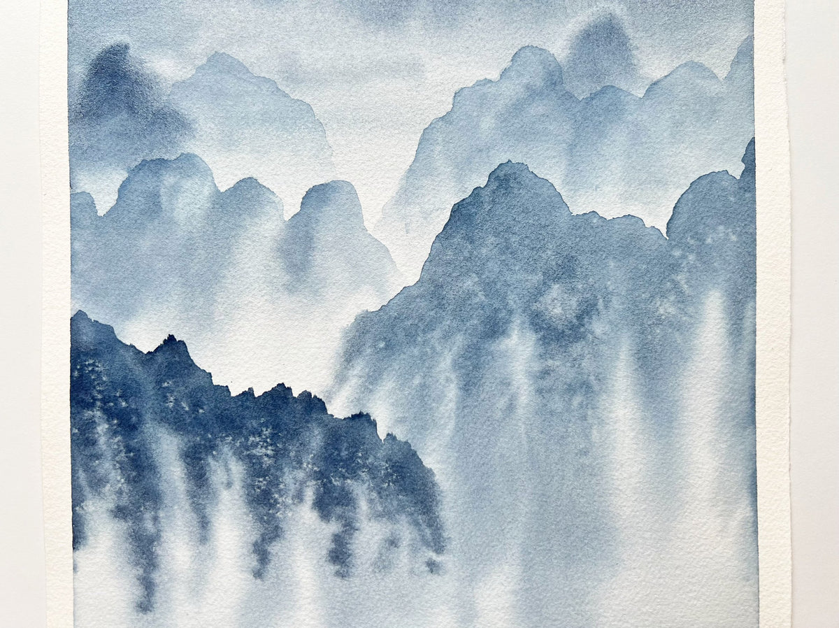 Dwelling in the Past - Original Watercolor Painting