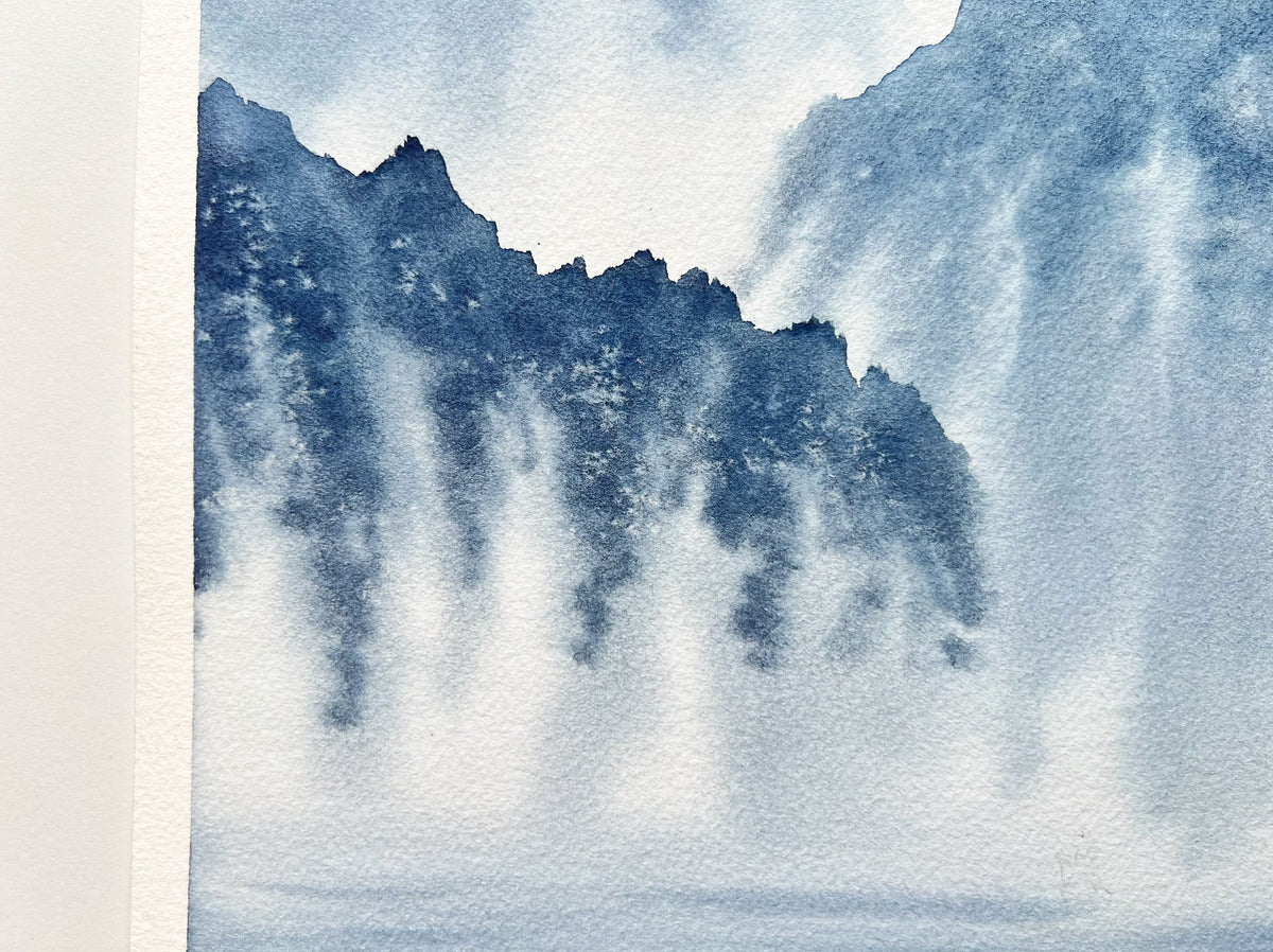Dwelling in the Past - Original Watercolor Painting