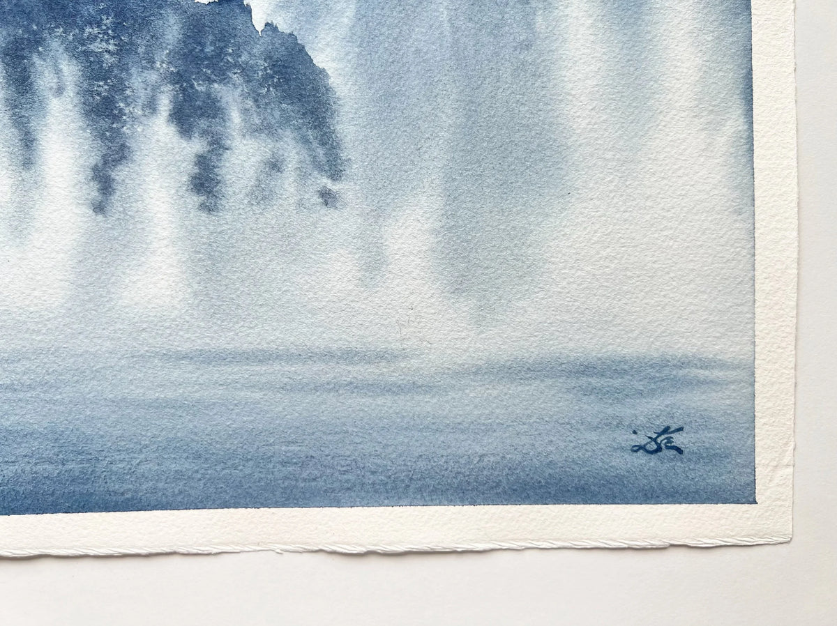 Dwelling in the Past - Original Watercolor Painting