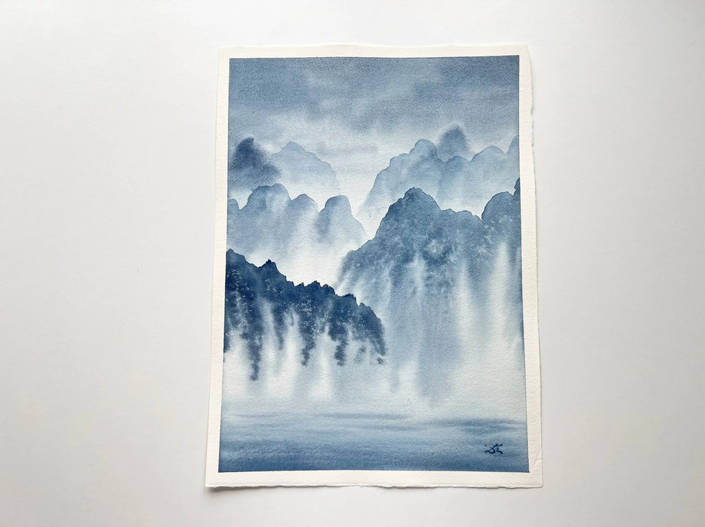 Dwelling in the Past - Original Watercolor Painting