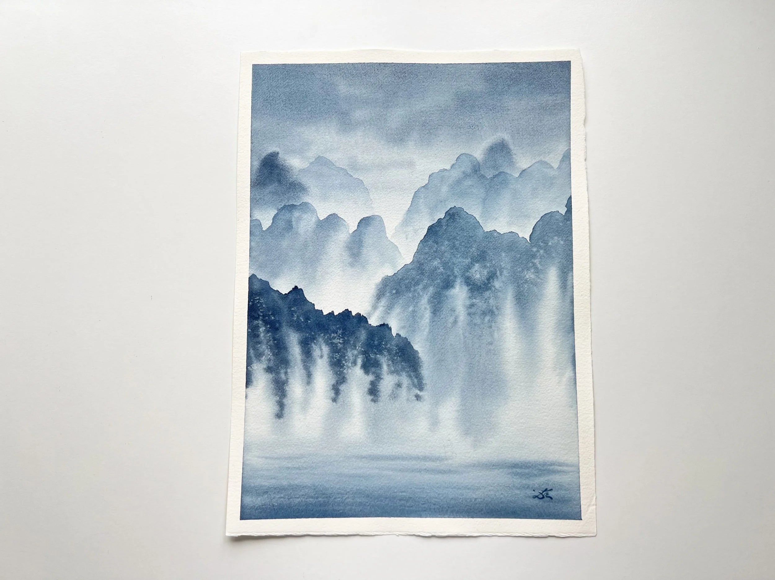 Dwelling in the Past - Original Watercolor Painting