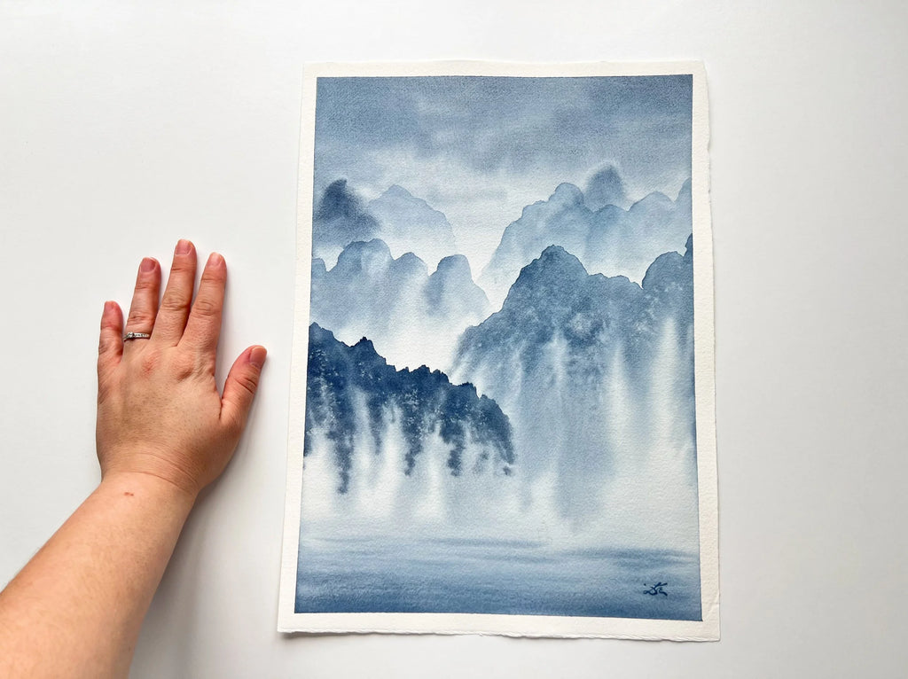 Dwelling in the Past - Original Watercolor Painting