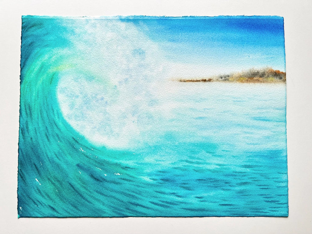 Echo of the Deep  - Original Watercolor Painting