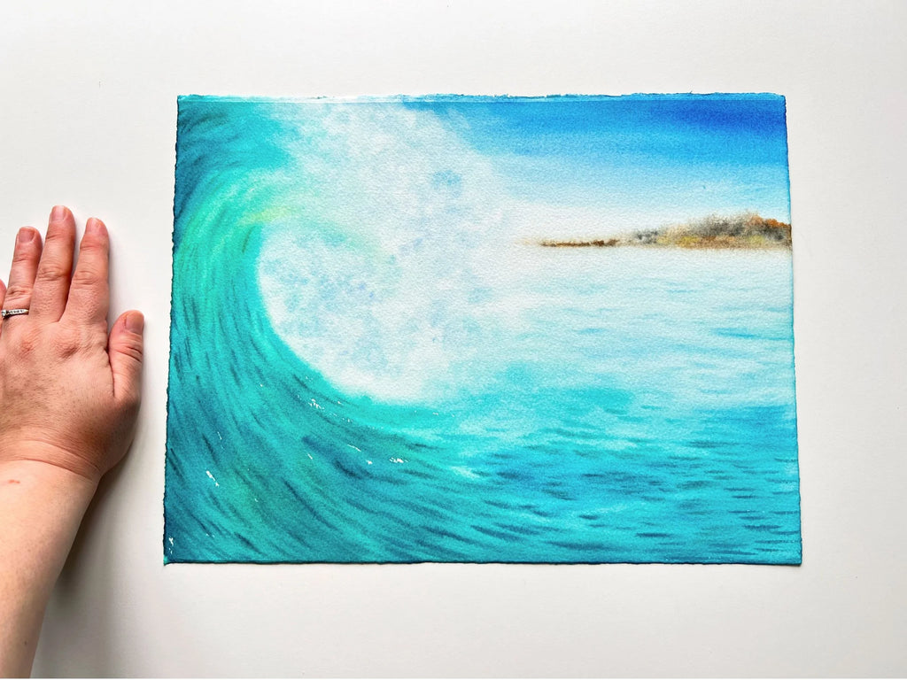 Echo of the Deep  - Original Watercolor Painting