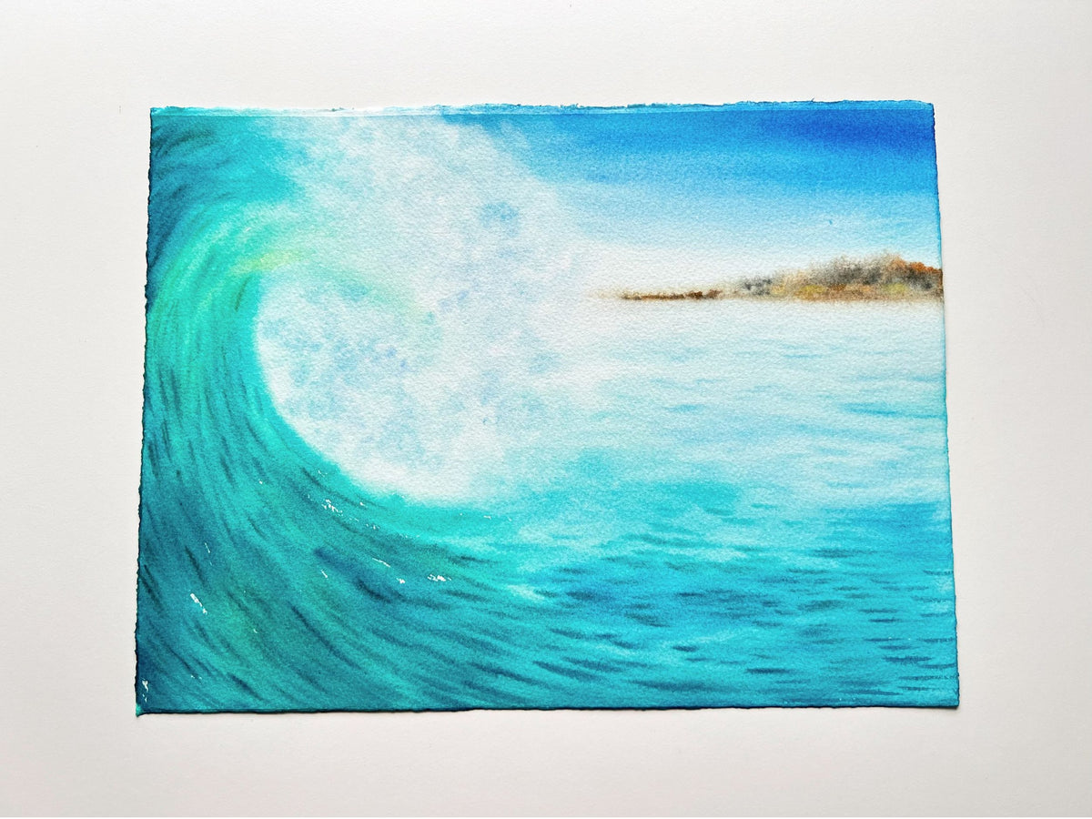 Echo of the Deep  - Original Watercolor Painting