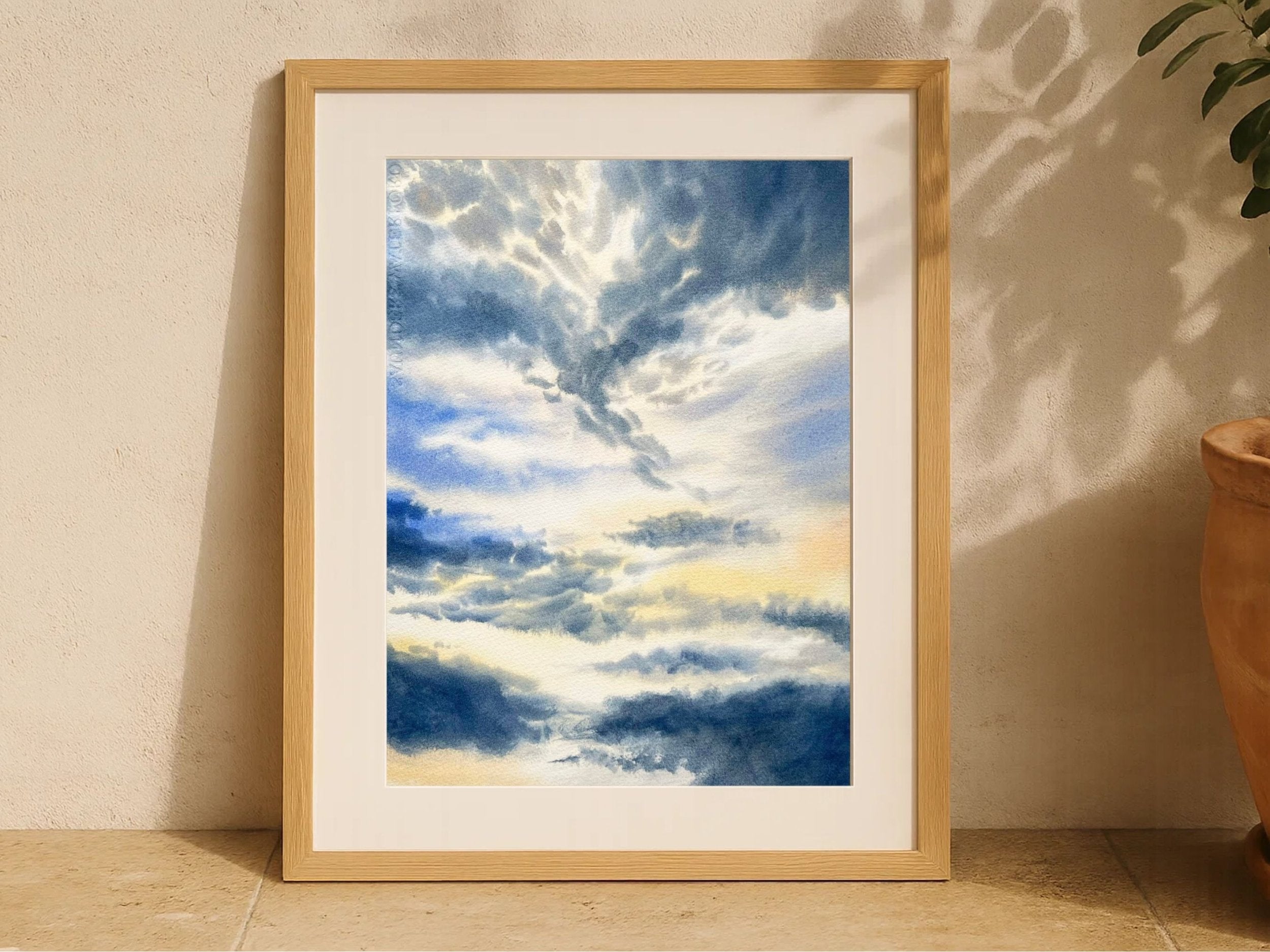 Clouds at Dawn - Original Watercolor Painting