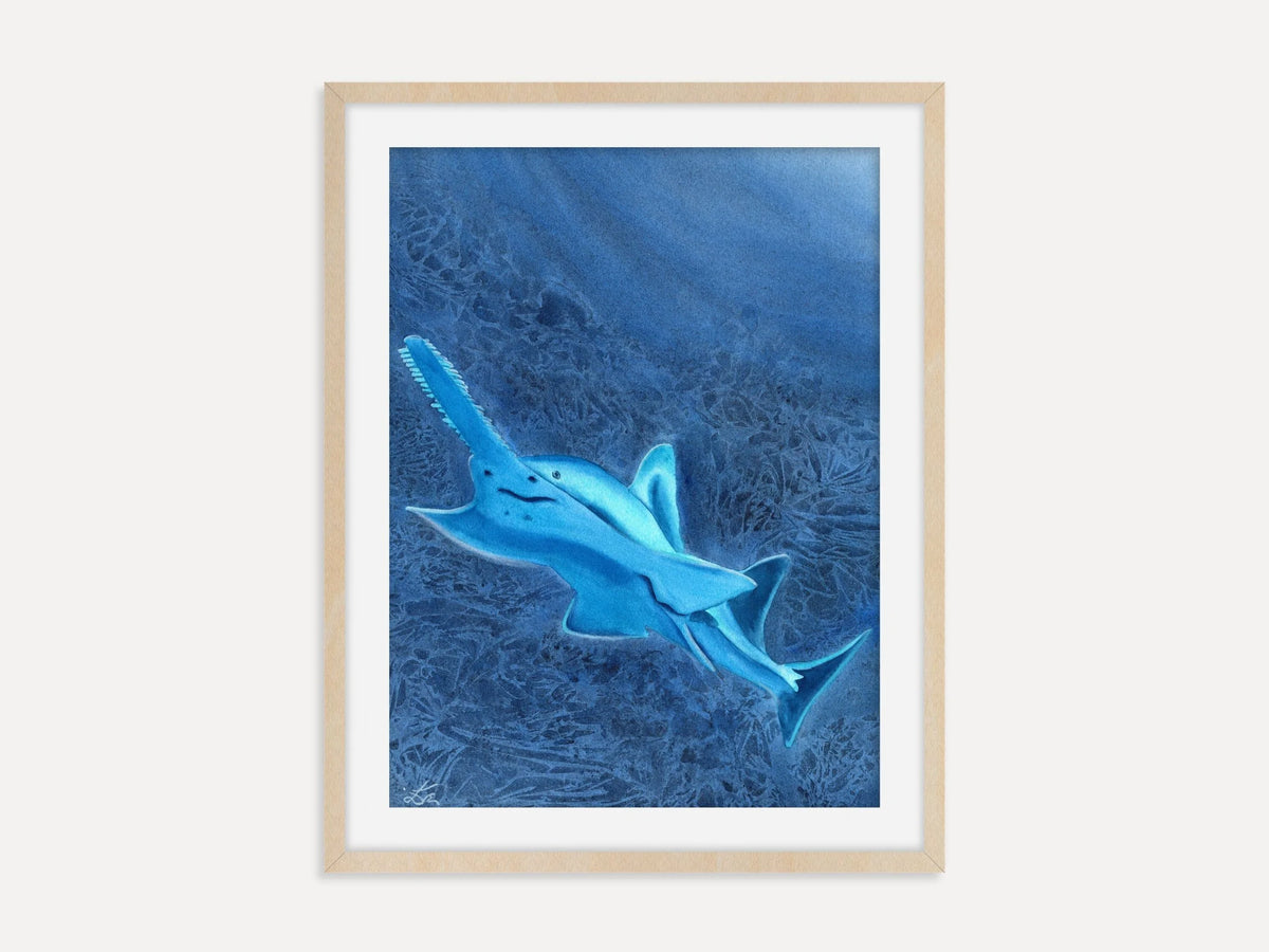 Glowing Sawfish - Art Print