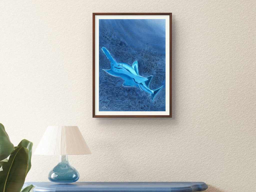 Glowing Sawfish - Art Print