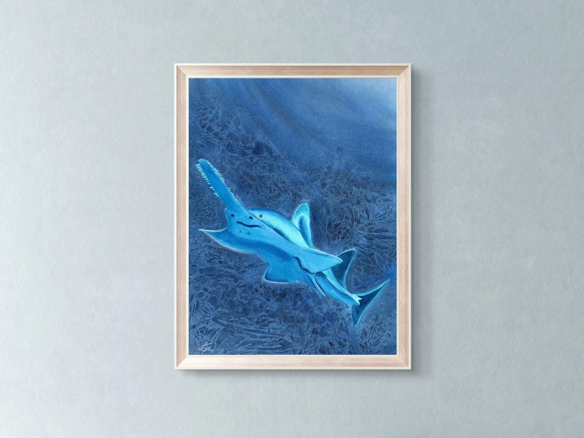 Glowing Sawfish - Art Print