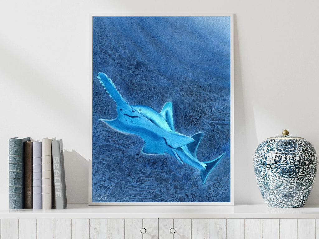 Glowing Sawfish - Art Print