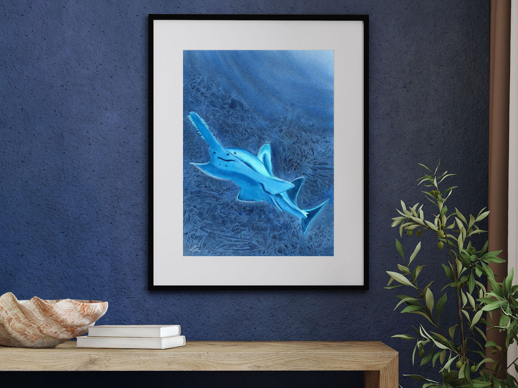 Glowing Sawfish - Art Print
