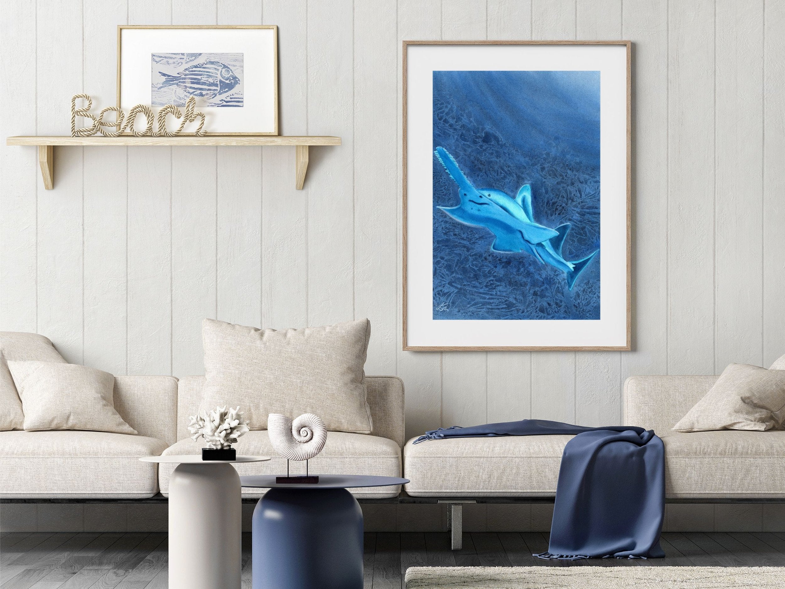 Glowing Sawfish - Art Print
