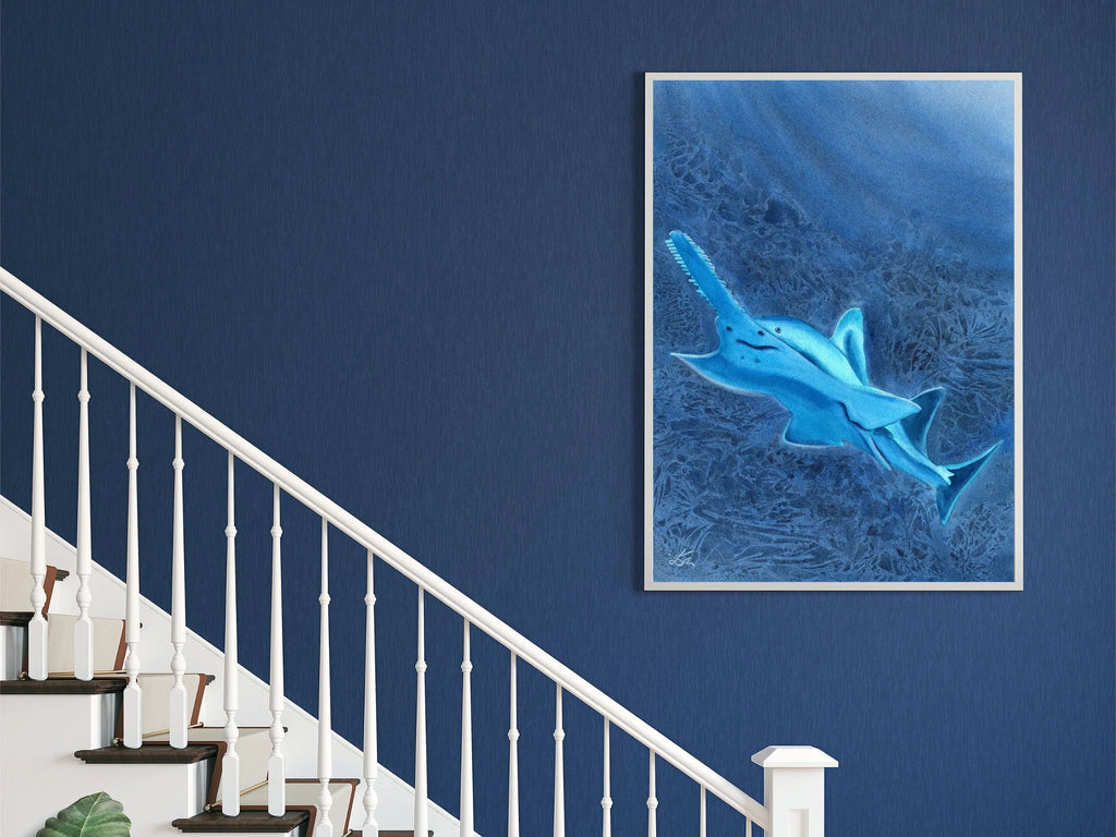 Glowing Sawfish - Art Print