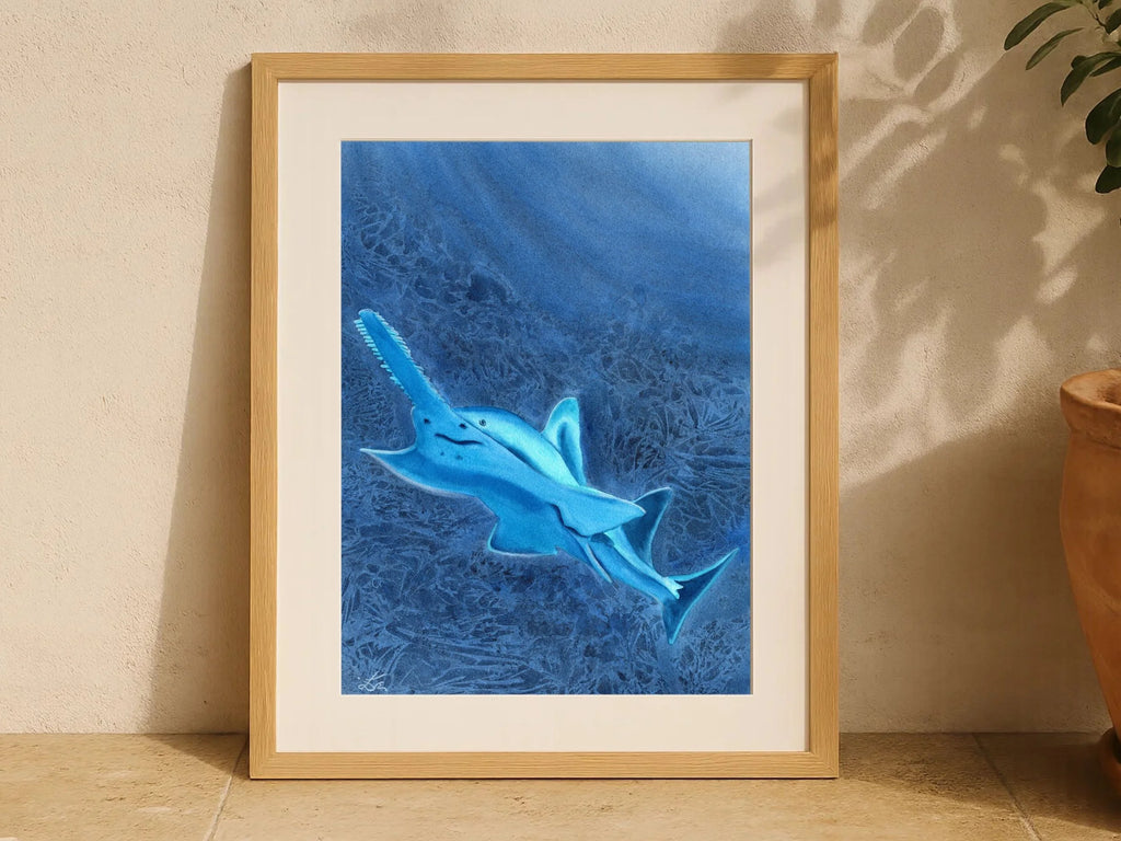 Glowing Sawfish - Art Print