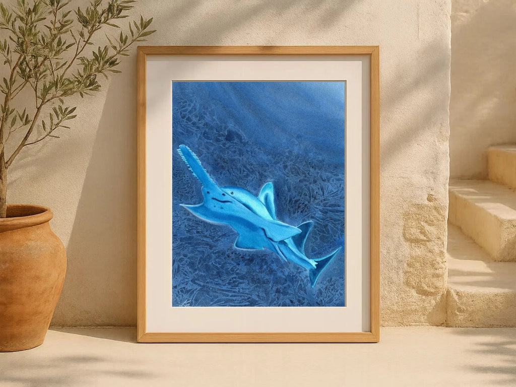 Glowing Sawfish - Art Print