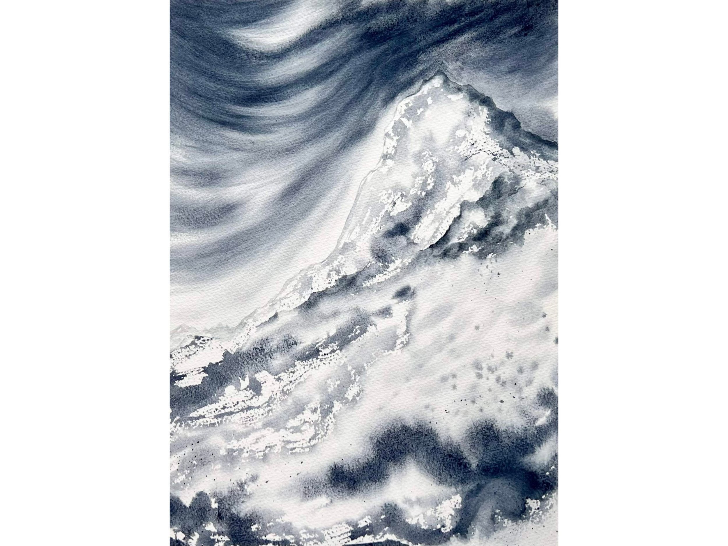 Grey Mountains - Original Watercolour Painting