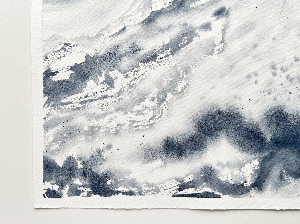 Grey Mountains - Original Watercolour Painting