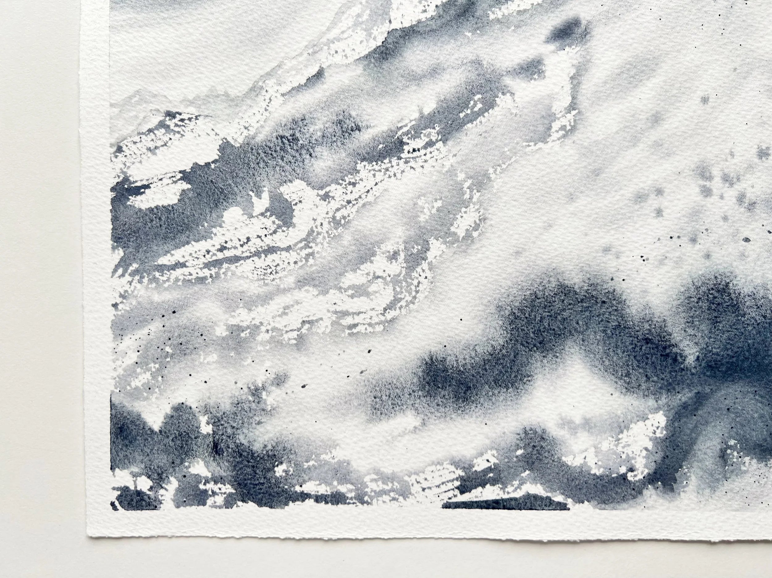 Grey Mountains - Original Watercolour Painting
