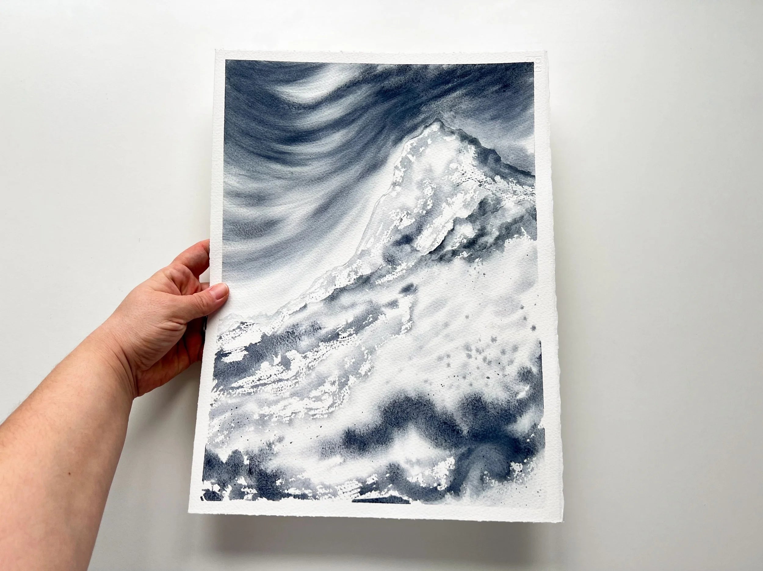 Grey Mountains - Original Watercolour Painting
