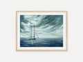 Stronger Than The Storm - Sailing Boat Original Watercolor Painting