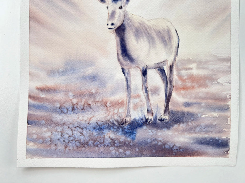 Antheope Oryx - Original Watercolor Painting