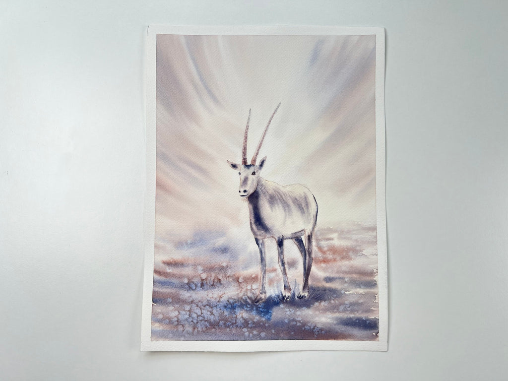 Antheope Oryx - Original Watercolor Painting