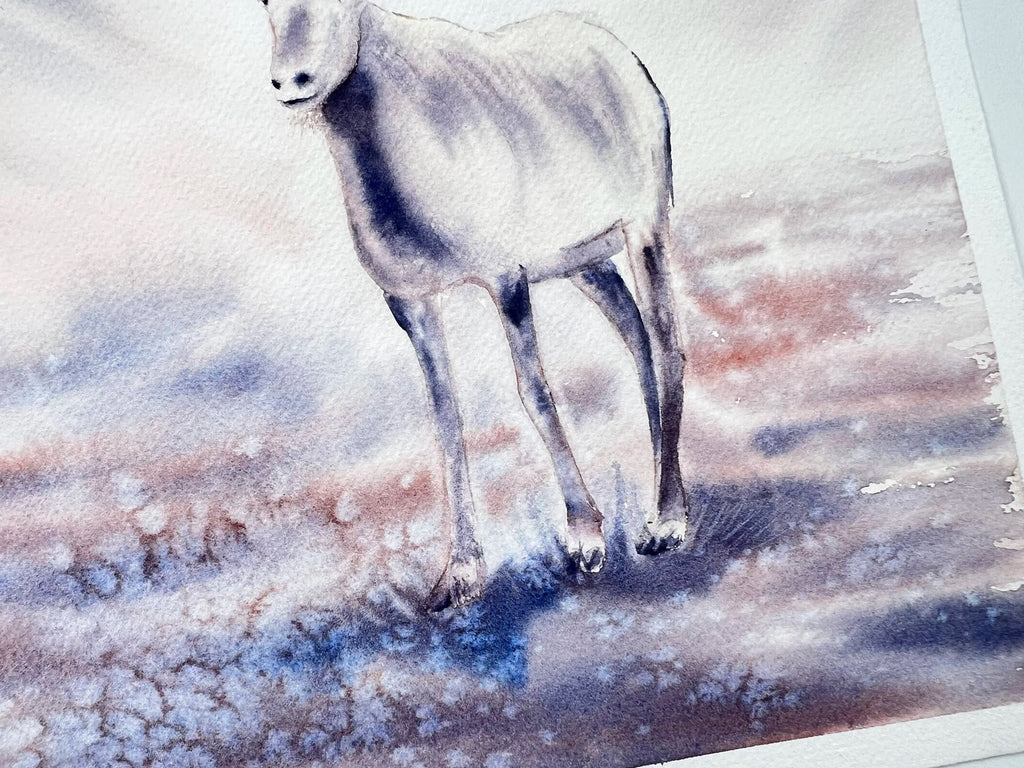 Antheope Oryx - Original Watercolor Painting