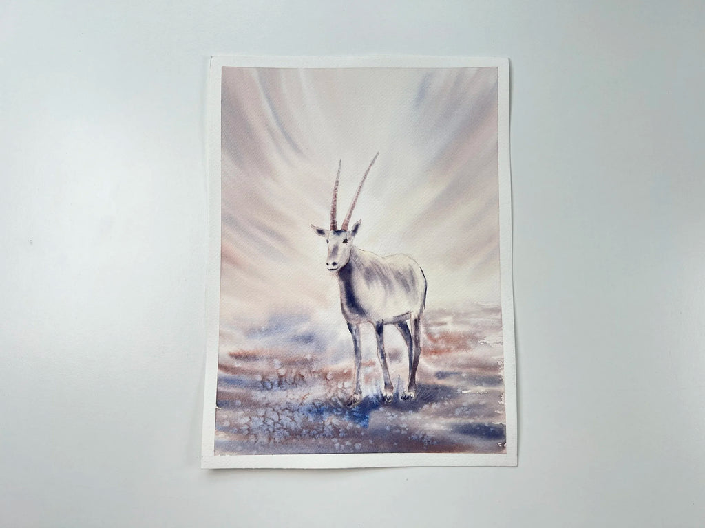 Antheope Oryx - Original Watercolor Painting