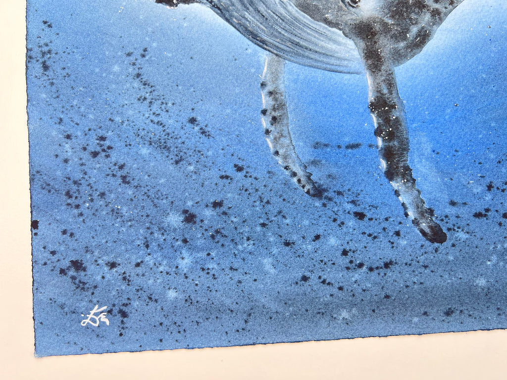 Humpback Whale  - Original Watercolor Painting