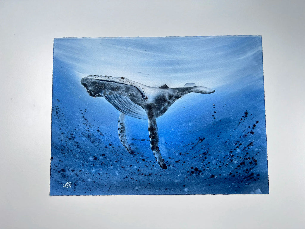 Humpback Whale  - Original Watercolor Painting