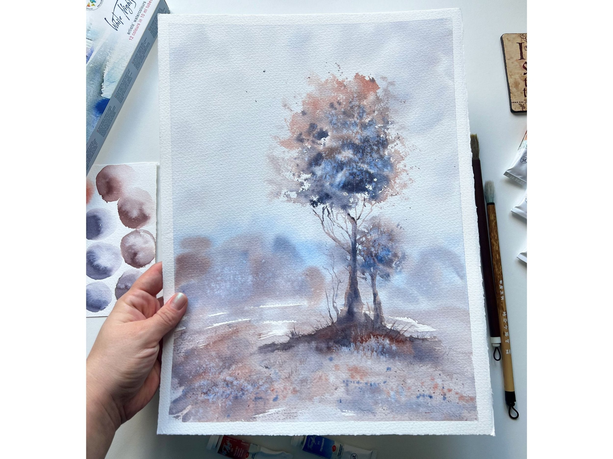 Just The Two of Us - Original Watercolor Painting