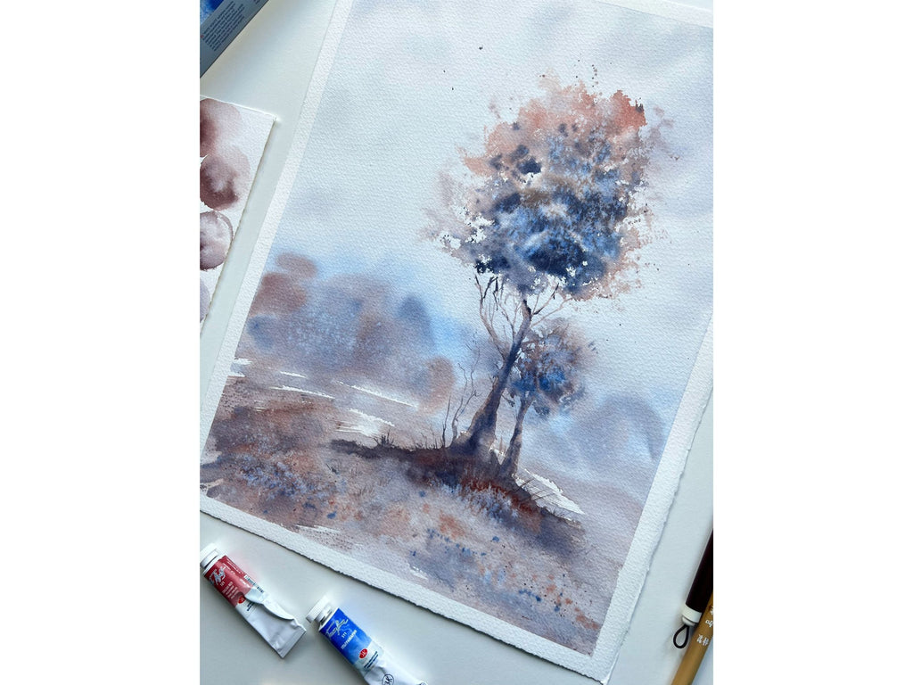 Just The Two of Us - Original Watercolor Painting