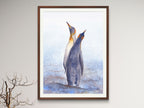 King Penguin Couple - Art Print
