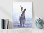 King Penguin Couple - Art Print