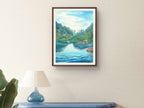 Lakeside, Italian Dolomites - Art Print