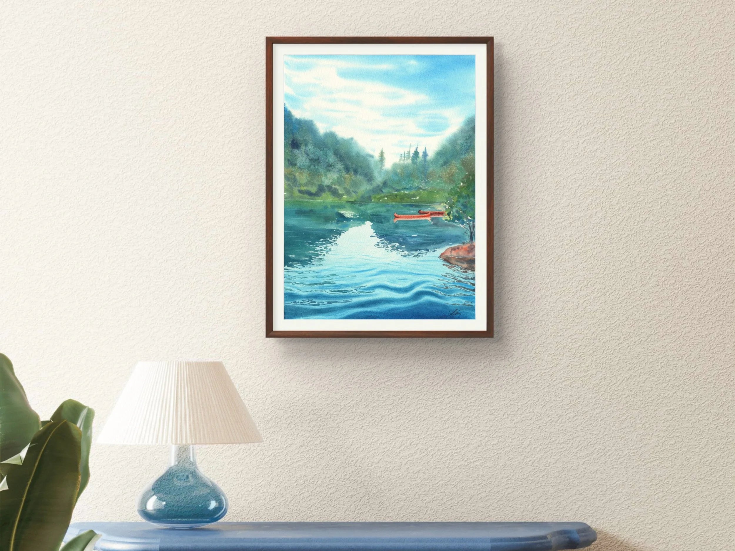 Lakeside, Italian Dolomites - Art Print