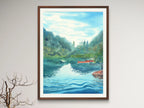 Lakeside, Italian Dolomites - Art Print