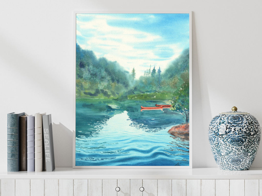 Lakeside, Italian Dolomites - Art Print