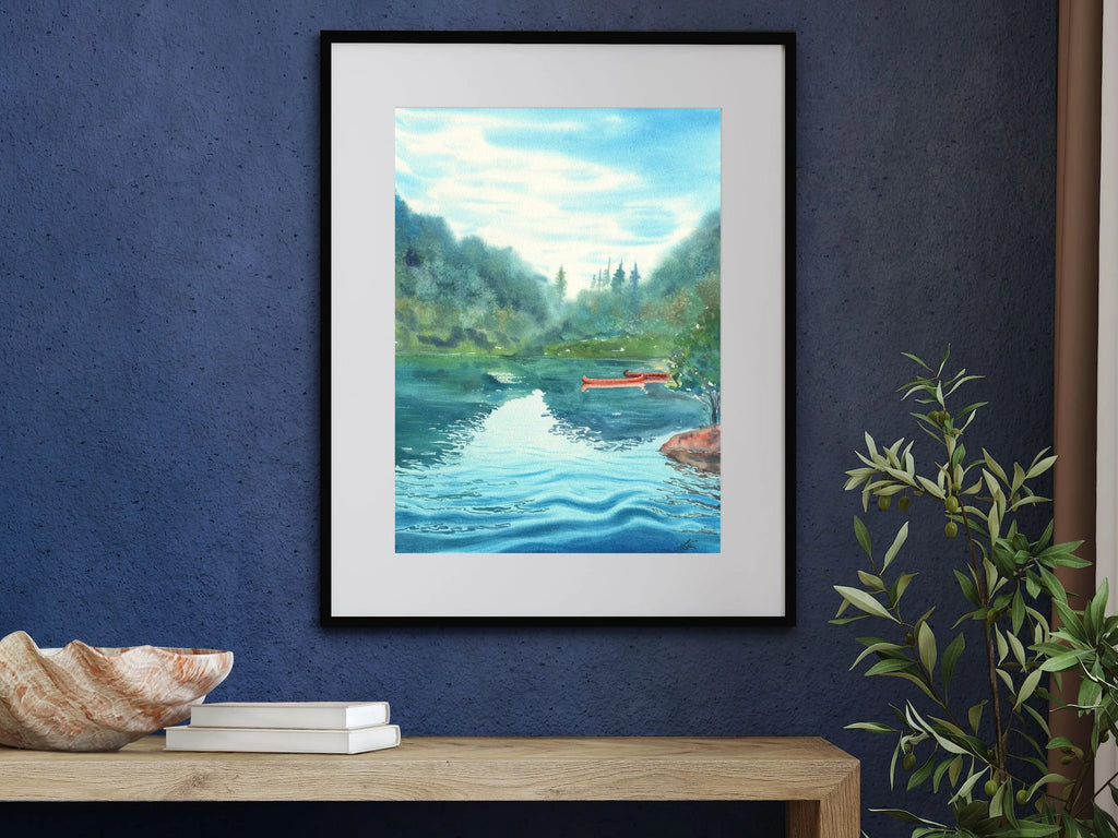 Lakeside, Italian Dolomites - Art Print