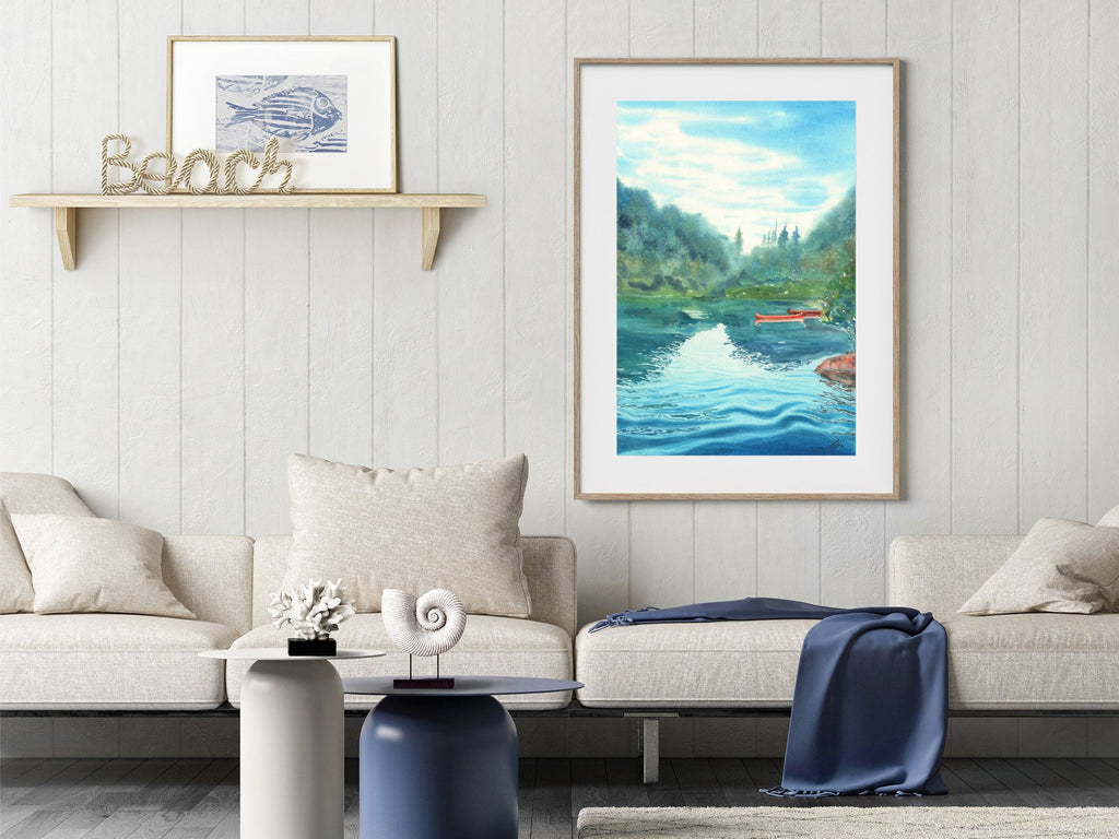Lakeside, Italian Dolomites - Art Print