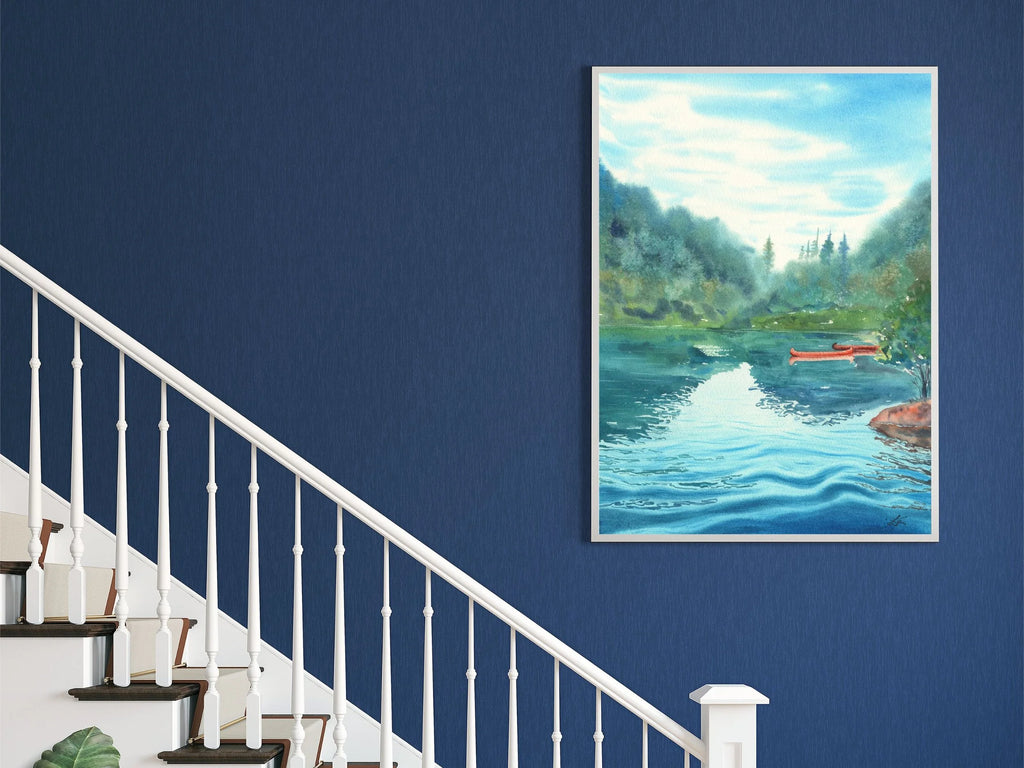 Lakeside, Italian Dolomites - Art Print