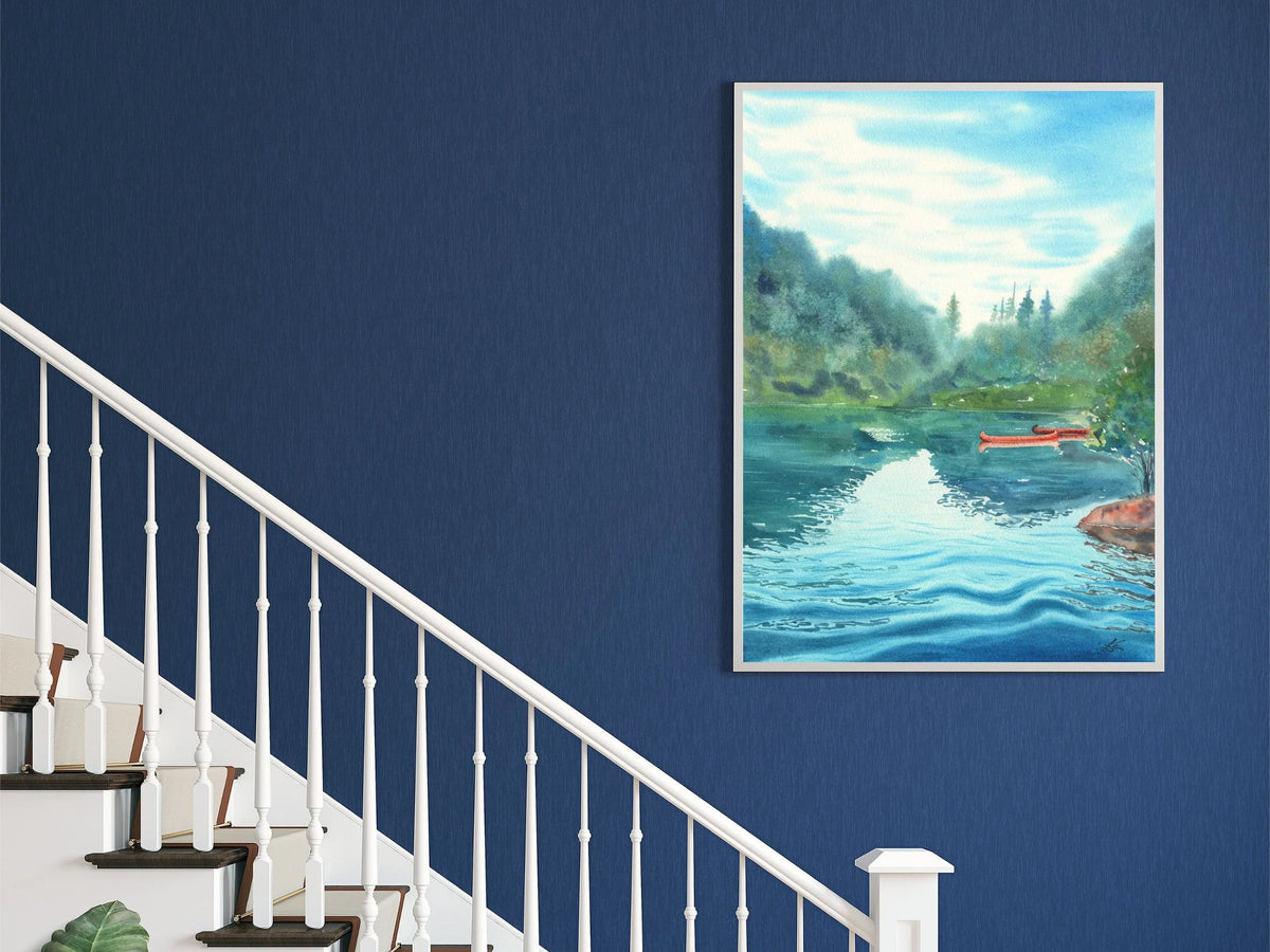 Lakeside, Italian Dolomites - Art Print