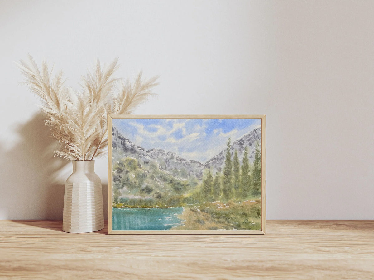 A Time for a Hike - Original Watercolor Painting