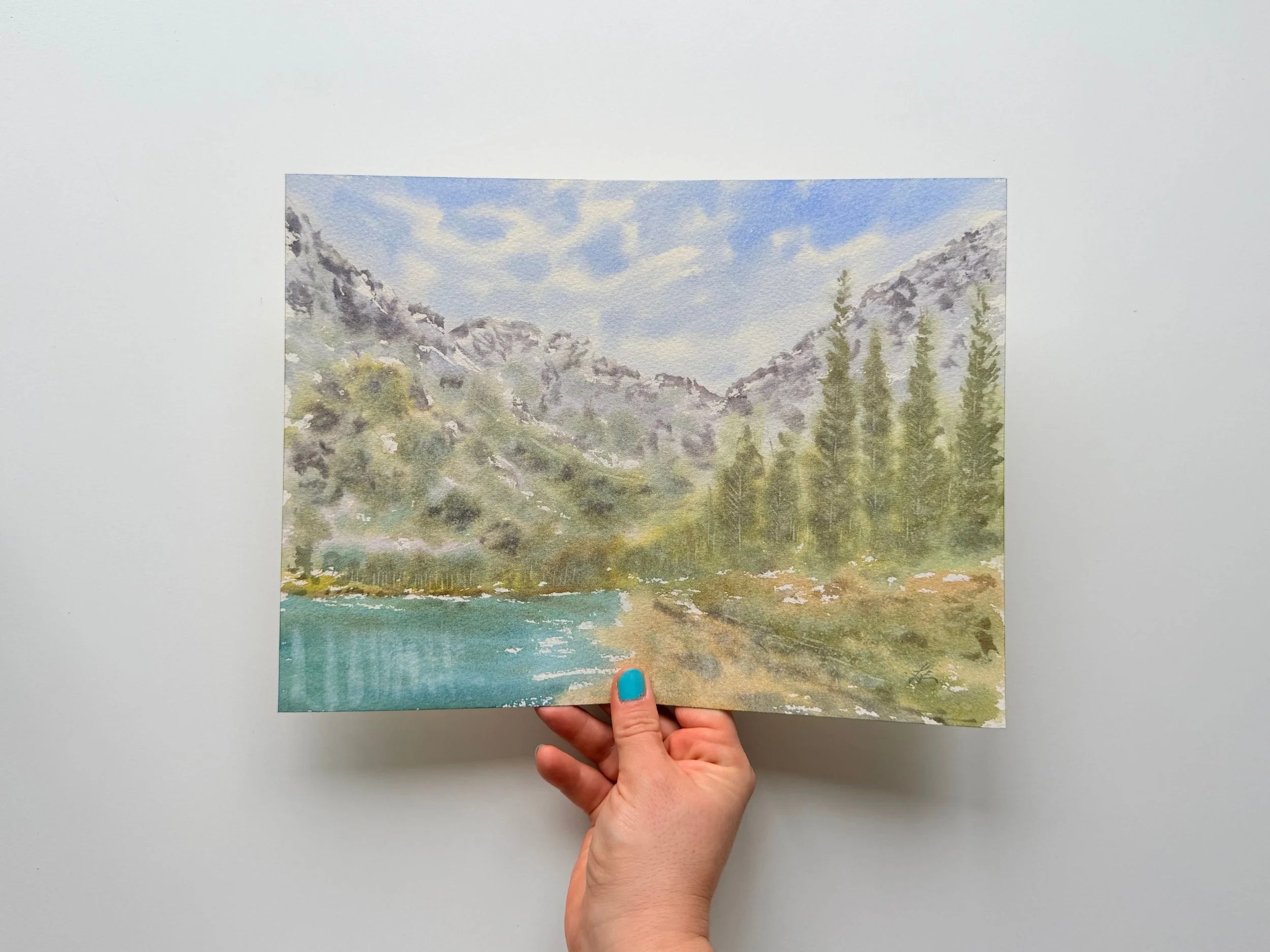 A Time for a Hike - Original Watercolor Painting