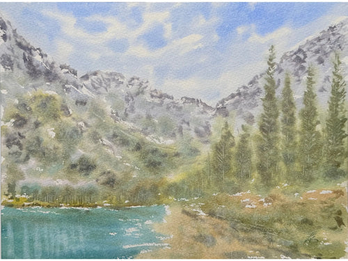A Time for a Hike - Original Watercolor Painting