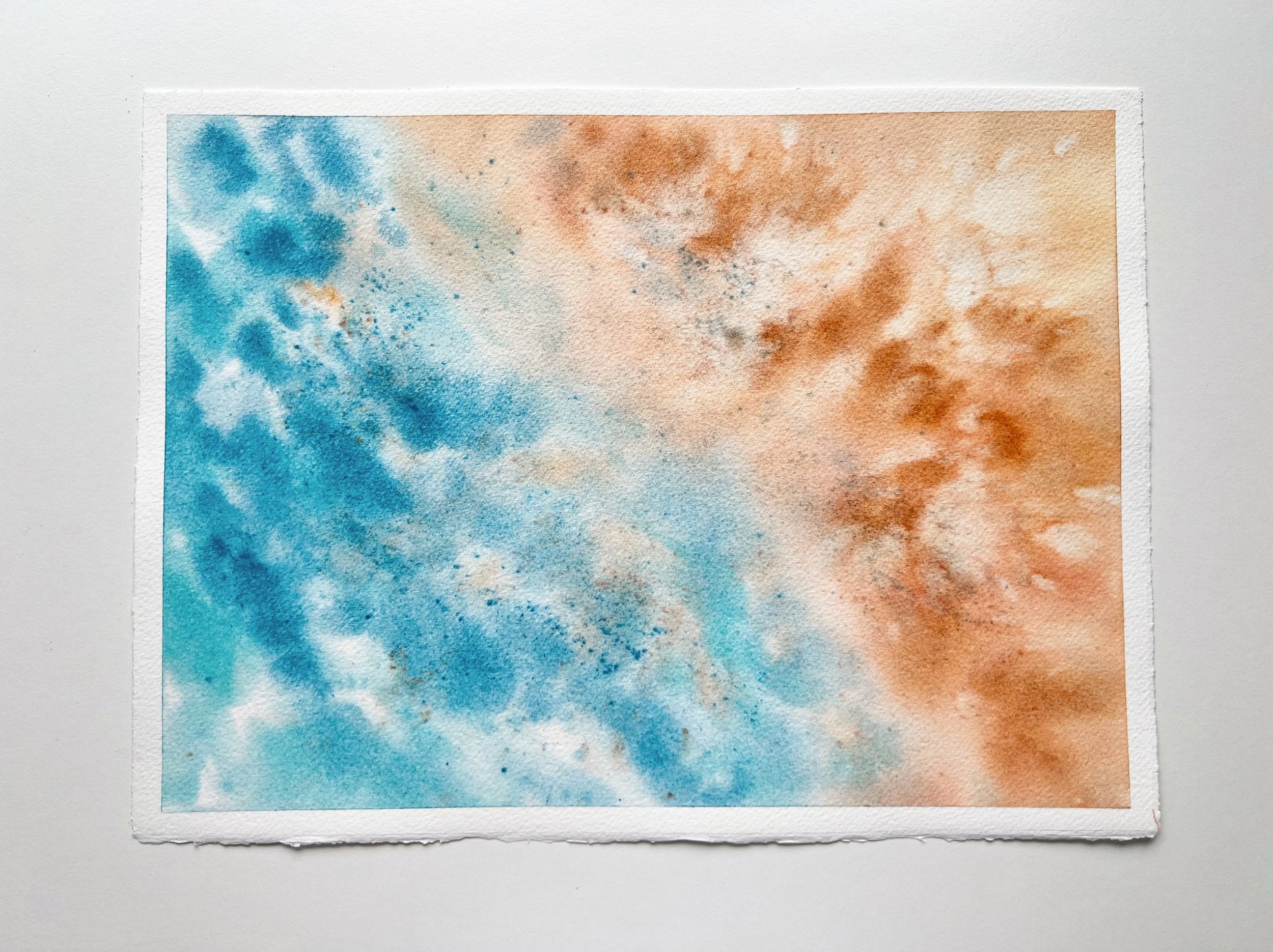 On The Shore - Original Watercolor Painting