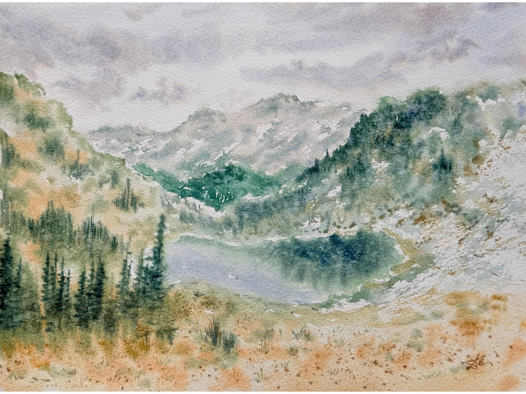 Hills and Valleys - Original Watercolor Painting