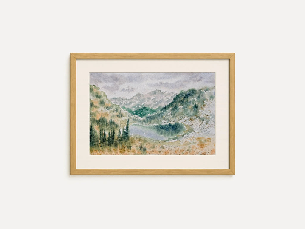 Hills and Valleys - Original Watercolor Painting